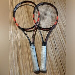 Babolat pure strike Tennis Racquet set of 2  98, 305g 18x20